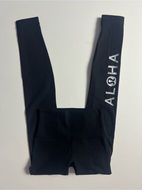 Lululemon Wunder Under High-Rise Tight 28" *Full On Luxtreme Aloha,Black, Size 2